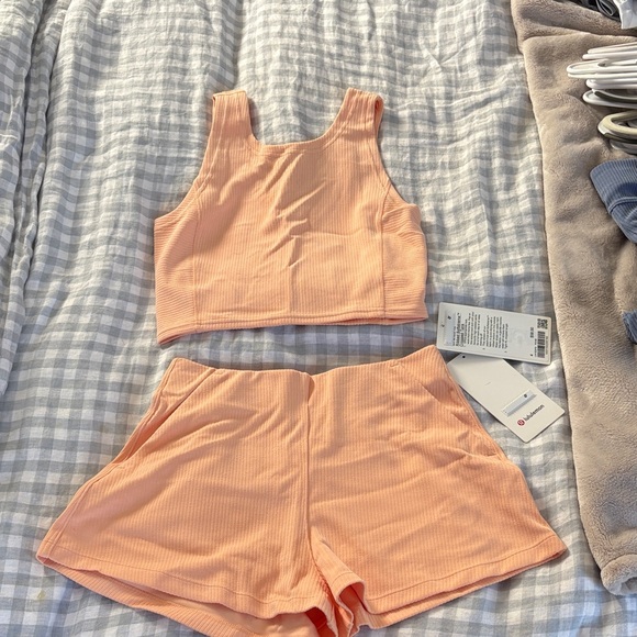 lululemon athletica Other - Lululemon Athletica Apricot Lounge Set